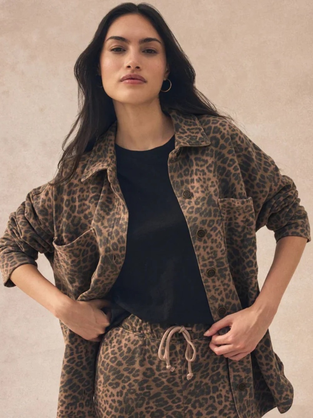 Z Supply leopard knit jacket